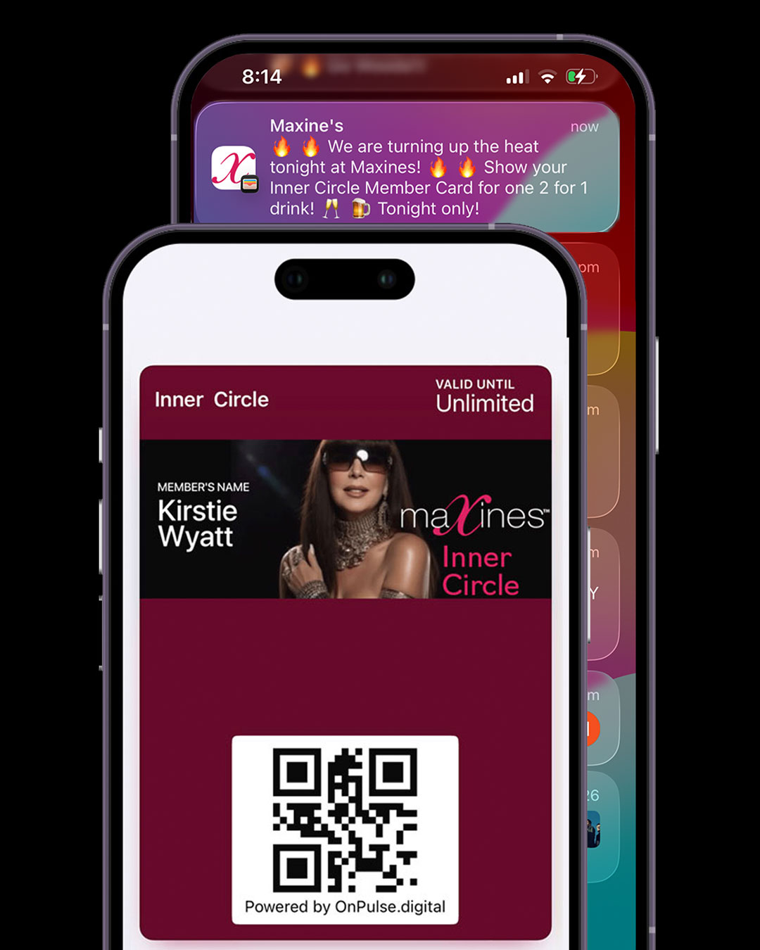 On Pulse Maxines Inner Circle digital card